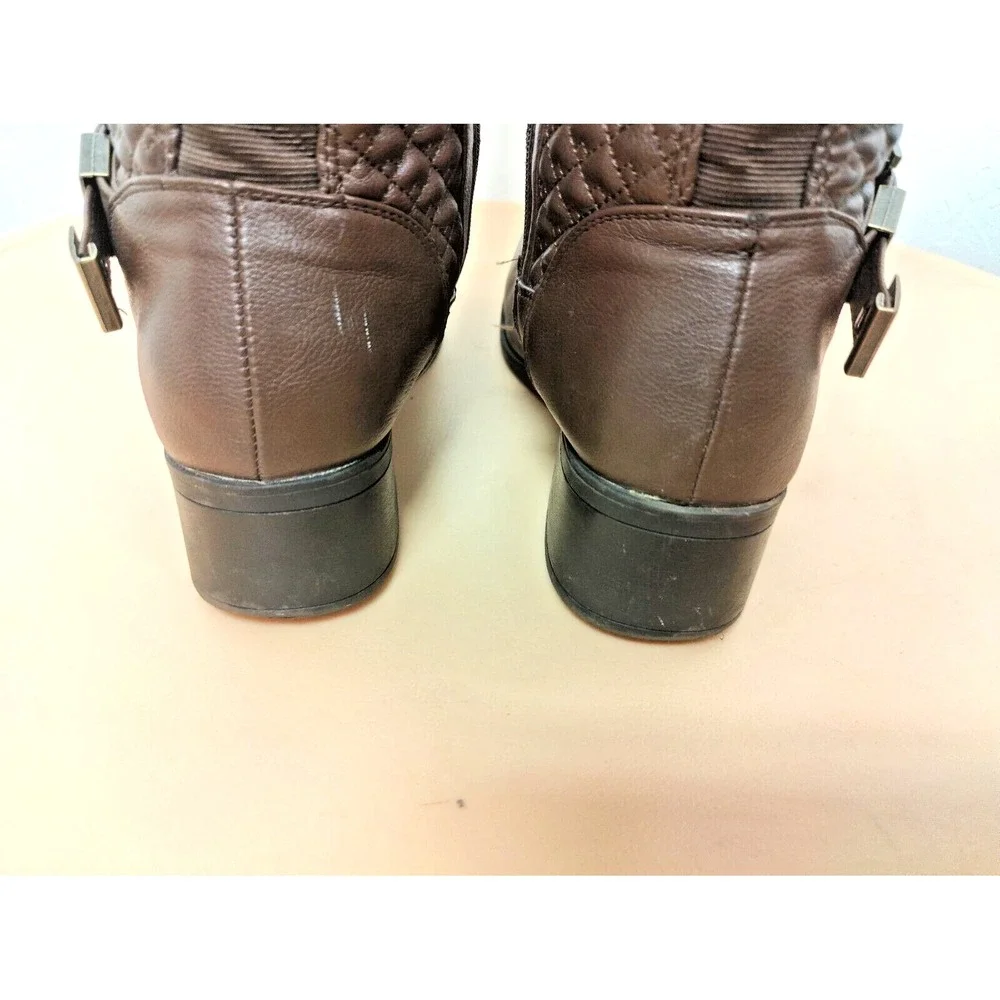 Nicole Womens Brwon Knee High Fashion Boots Size 10W‎ 41740093